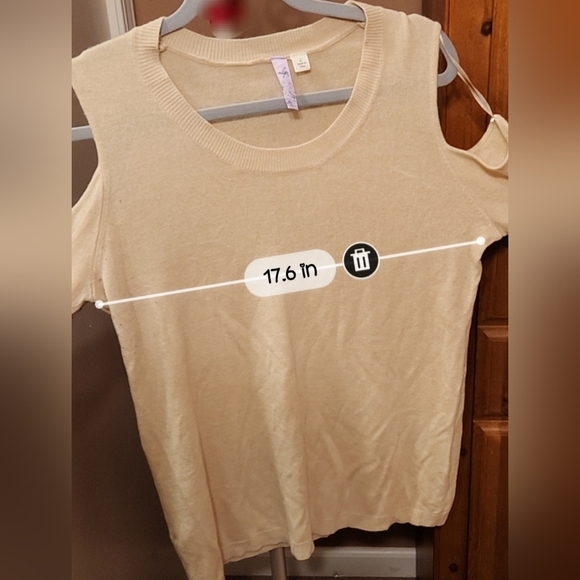 Alya Large Cold Shoulder Long Flaired Sleeve Sweater - Picture 10 of 10